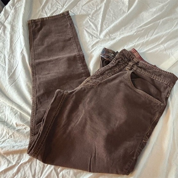 Prana Other - PrAna Men's Slim Fit Brown Corduroy Pants Size 32 Casual Straight Leg